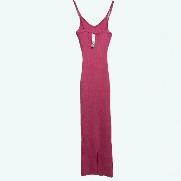 NWT Francesca’s Barbie pink bodycon maxi dress - Picture 2 of 5